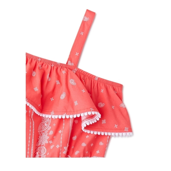 Wonder Nation Girls One Shoulder Romper - Picture 2 of 4